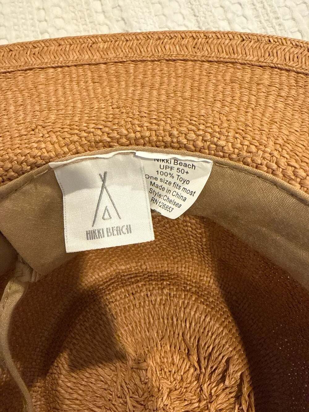 Nikki Beach Chelsea Toyo Straw Rancher Hat, One Size - Picture 6 of 6